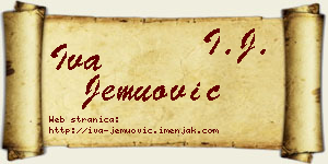 Iva Jemuović vizit kartica
